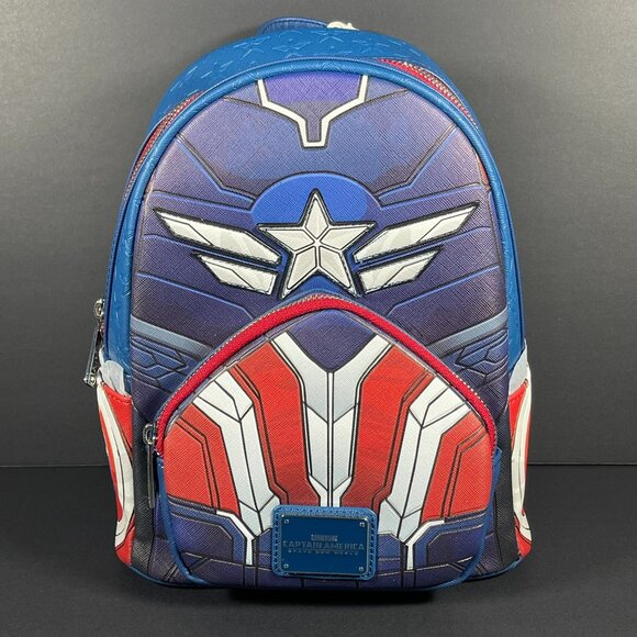 Marvel Loungefly Captain America Sam Wilson Backpack | Falcon and Winter Soldier - Picture 1 of 5